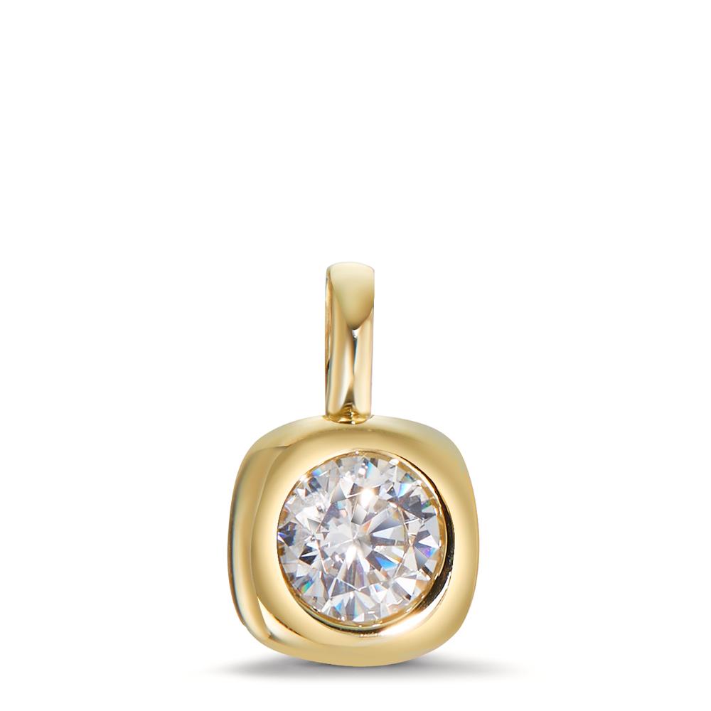 Pendant 9k Yellow Gold Zirconia