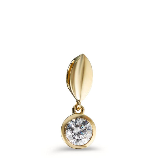 Pendant 9k Yellow Gold Zirconia Ø5 mm