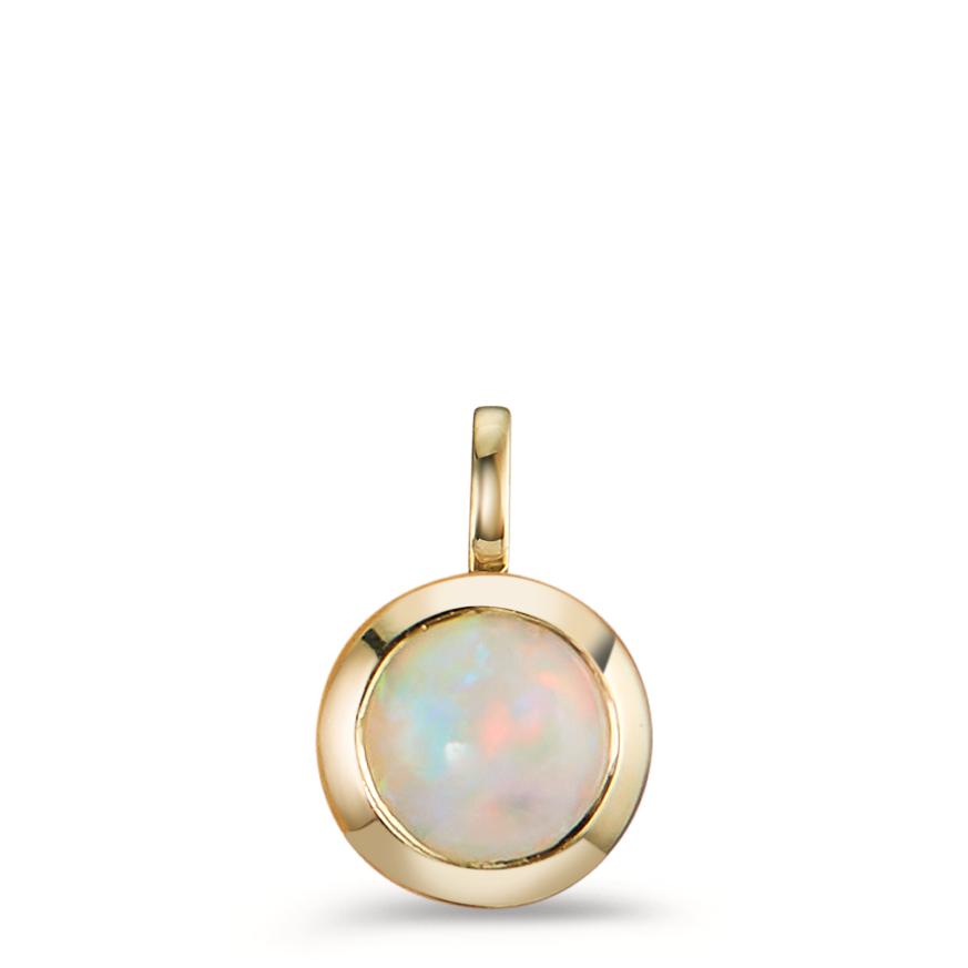 Pendant 9k Yellow Gold Opal Ø8 mm