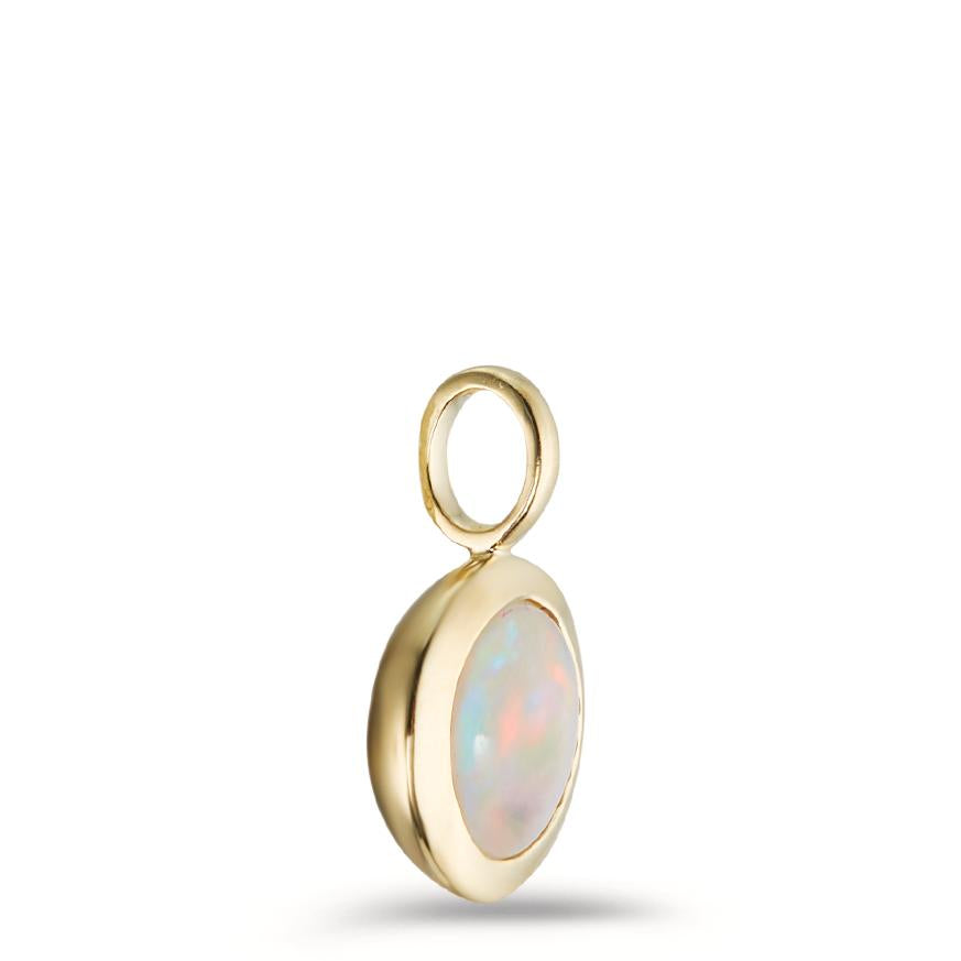 Pendant 9k Yellow Gold Opal Ø8 mm