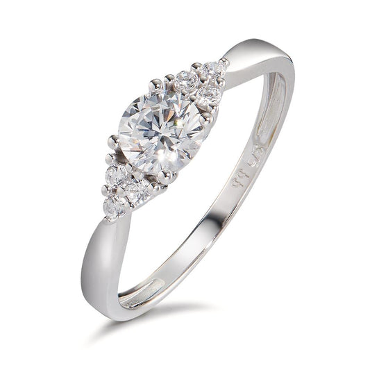 Ring 9k White Gold Zirconia 7 Stones, 4.5 mm