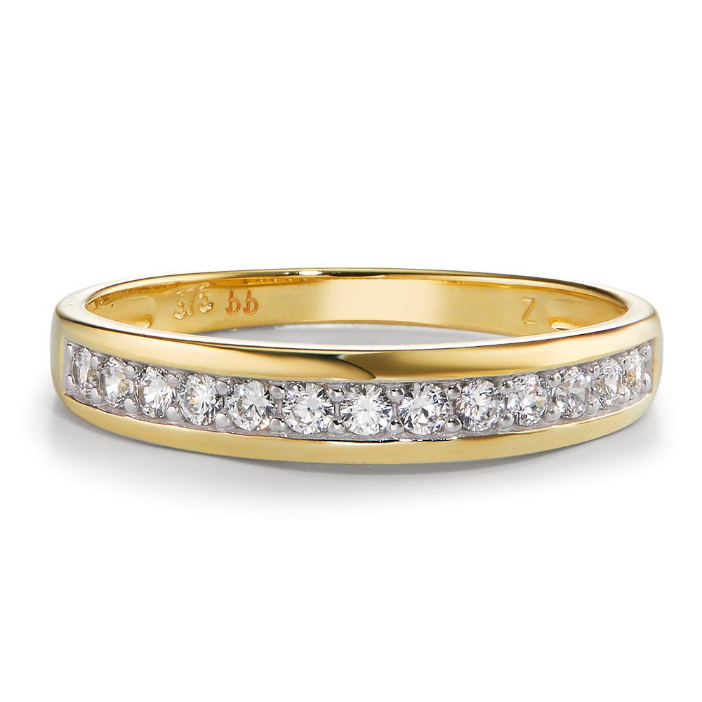 Memory ring 9k Yellow Gold Zirconia 13 Stones