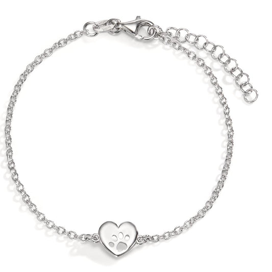 Bracelet Silver Rhodium plated Paw 17-20 cm