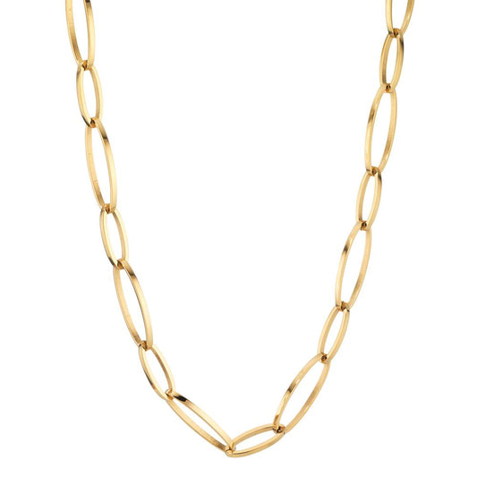 Necklace Stainless steel Yellow IP coated 46-48 cm