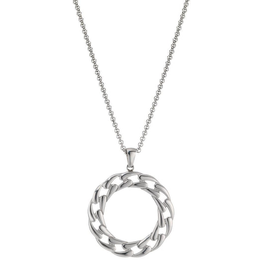 Necklace with pendant Stainless steel 41-45 cm Ø32 mm