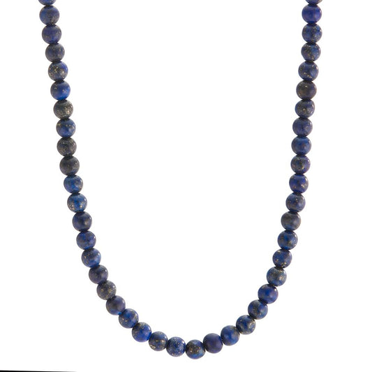 Necklace Stainless steel Lapis Lazuli 42-45 cm Ø4 mm