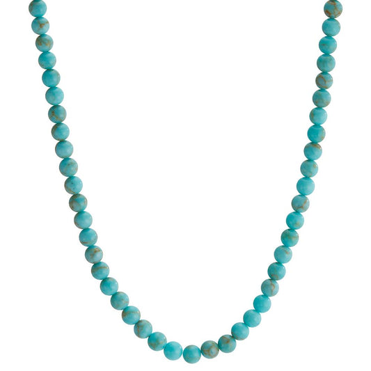 Necklace Stainless steel Turquoise 42-45 cm Ø4 mm