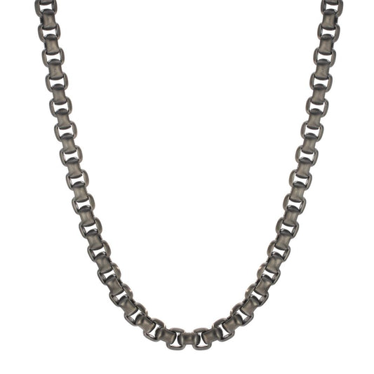 Necklace Stainless steel Gray IP coated 50 cm