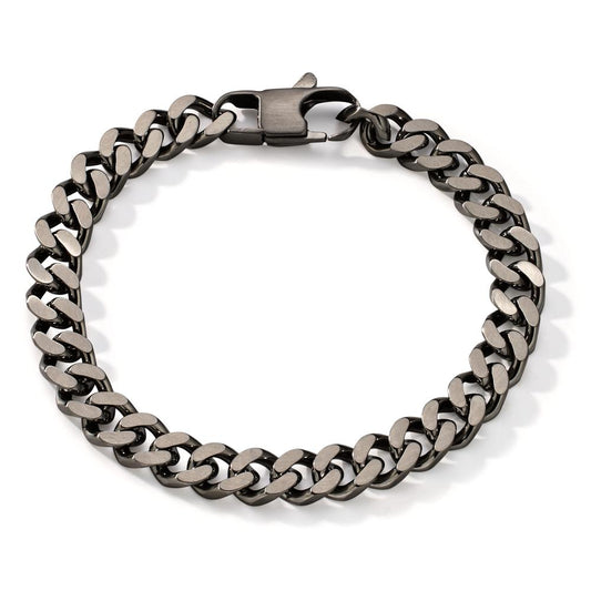 Bracelet Stainless steel Gray IP coated 21 cm