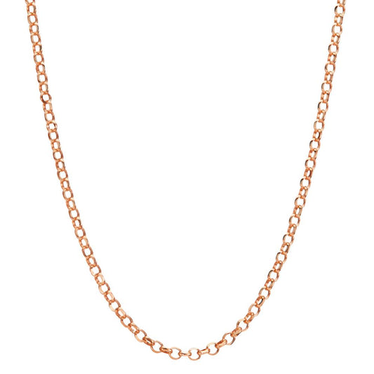 Necklace Silver Rose Gold plated 40-45 cm