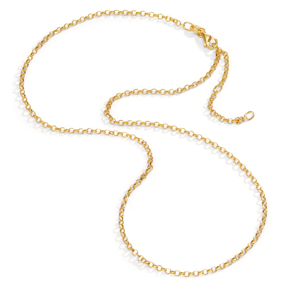 Necklace Silver Yellow Gold plated 40-45 cm