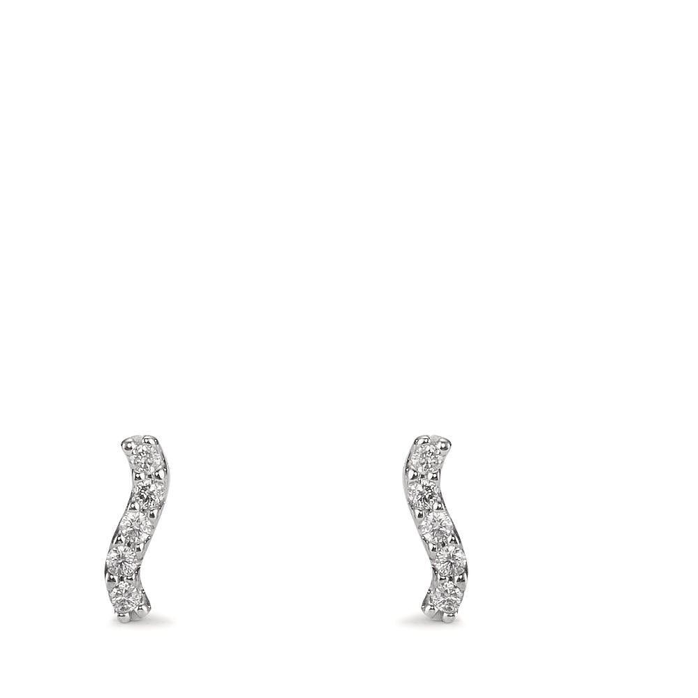 Stud earrings 18k White Gold Diamond 0.05 ct, 10 Stones, w-pi1