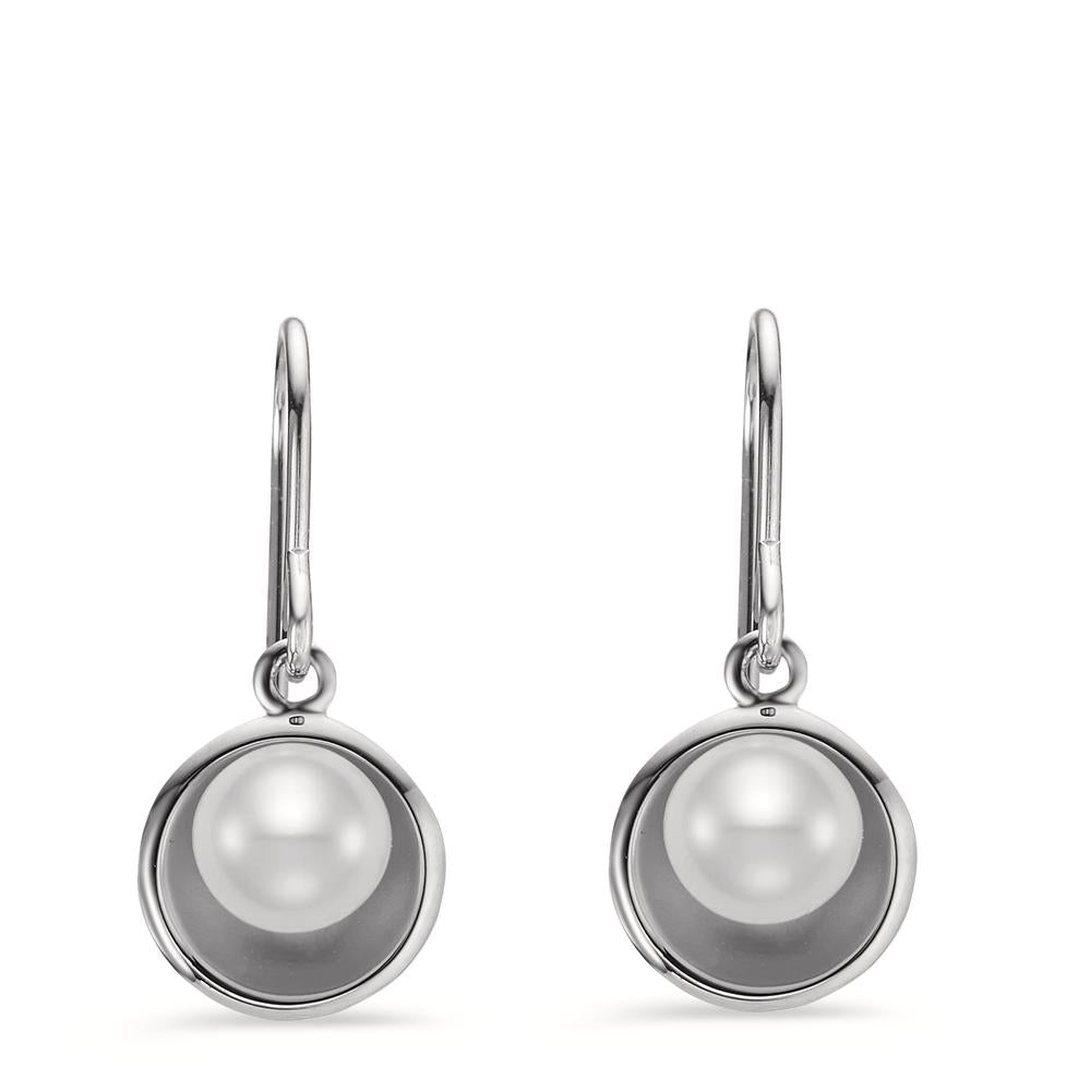 Drop Earrings Silver Rhodium plated Freshwater pearl