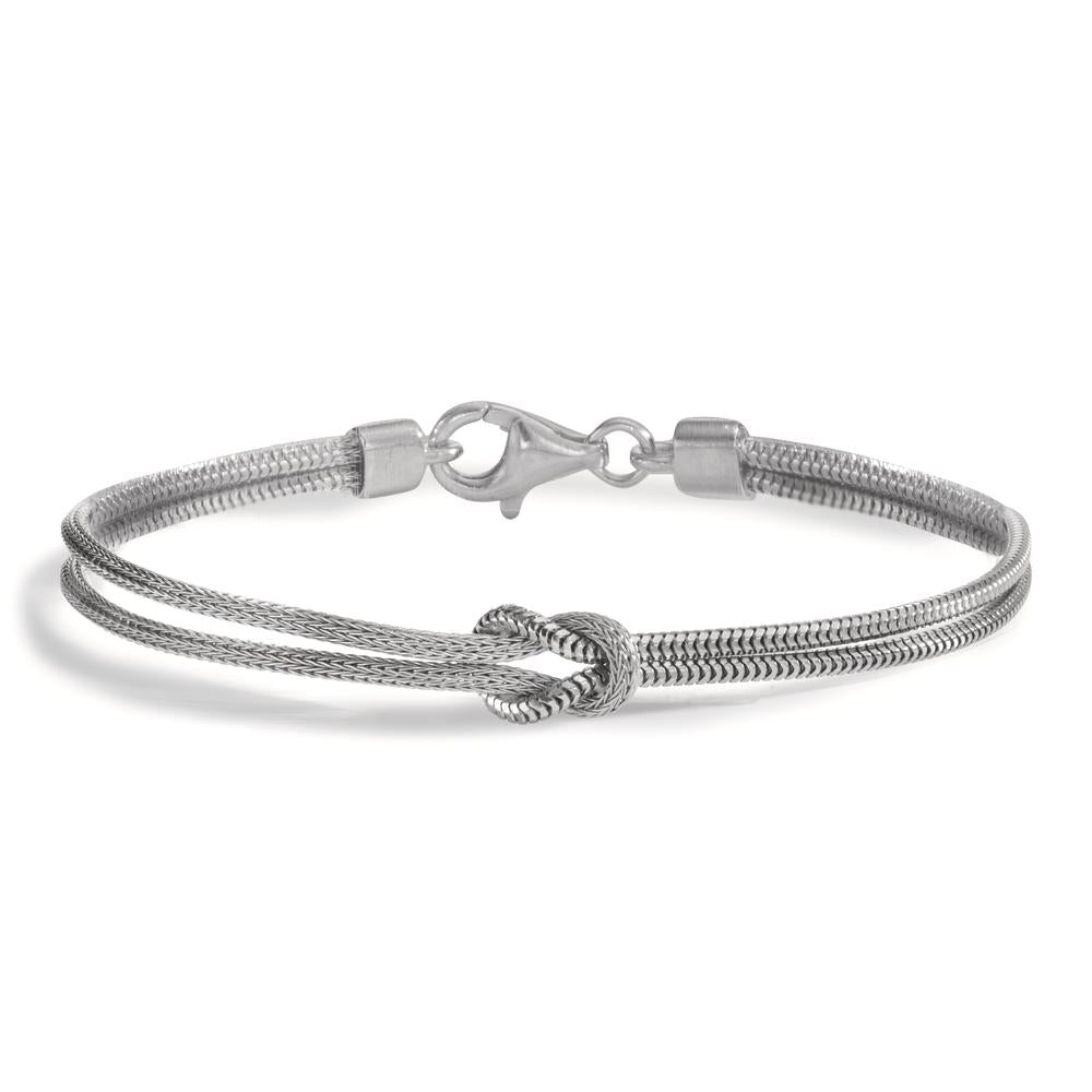 Bracelet Silver Rhodium plated Knot 19 cm