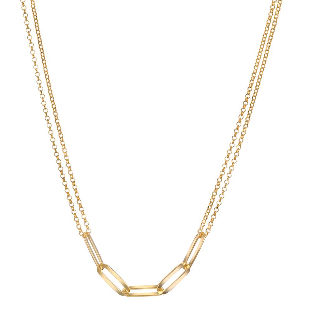 Necklace Silver Yellow Gold plated 42-45 cm