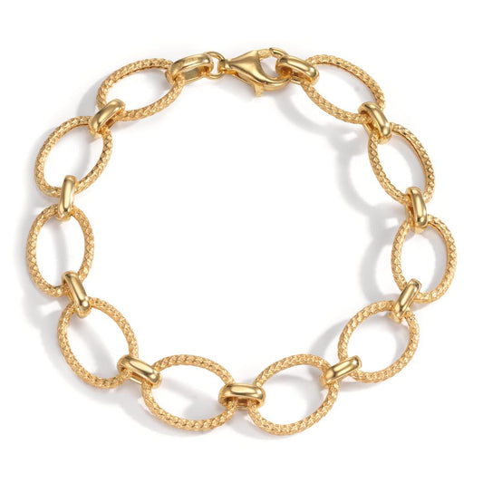 Bracelet Silver Yellow Gold plated 20 cm