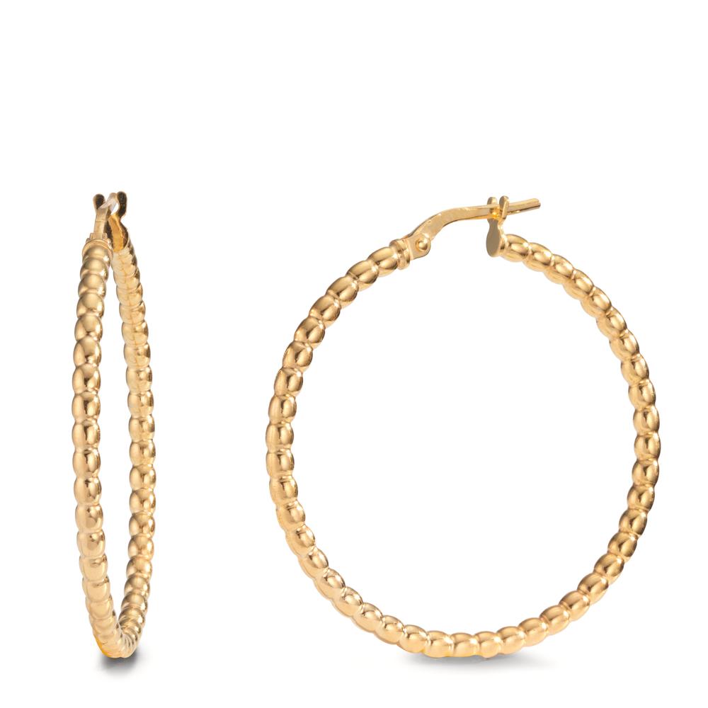 Hoop earrings Silver Yellow Gold plated