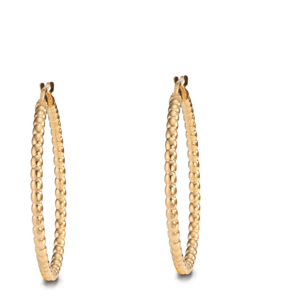 Hoop earrings Silver Yellow Gold plated