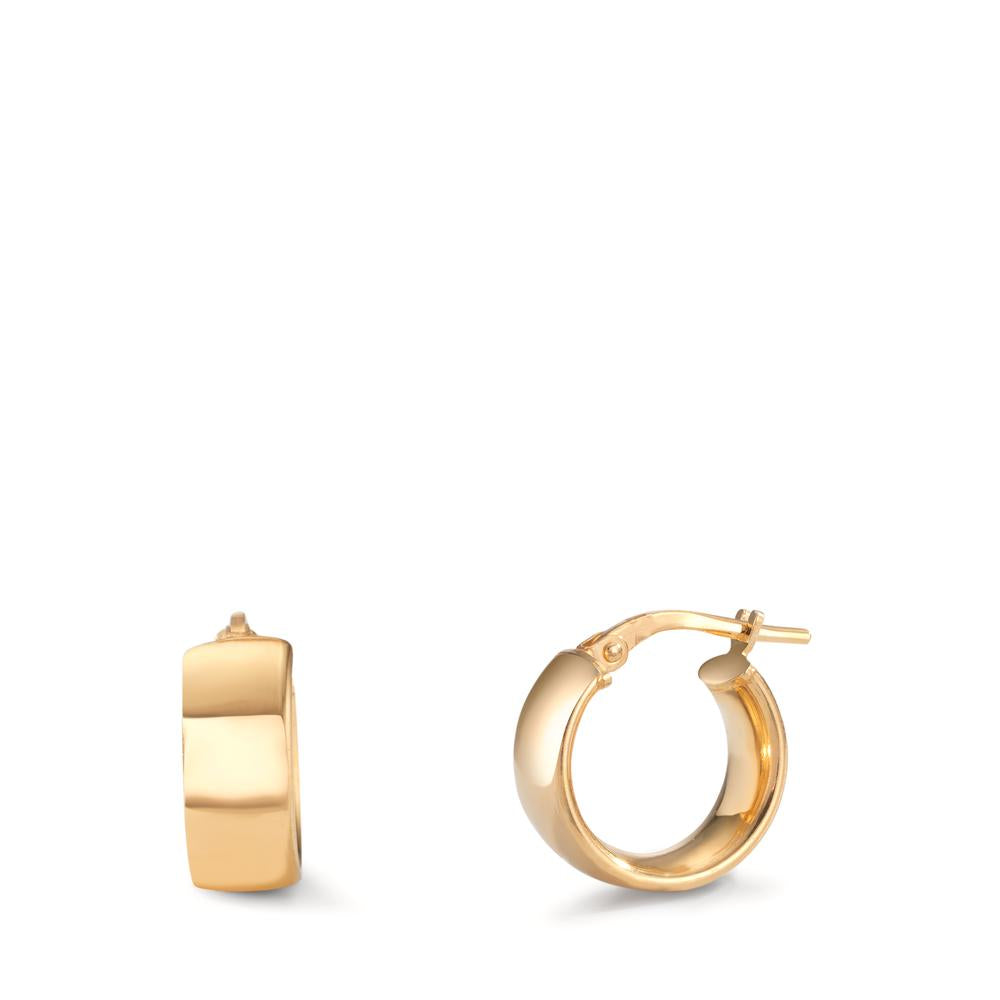 Hoop earrings Silver Yellow Gold plated