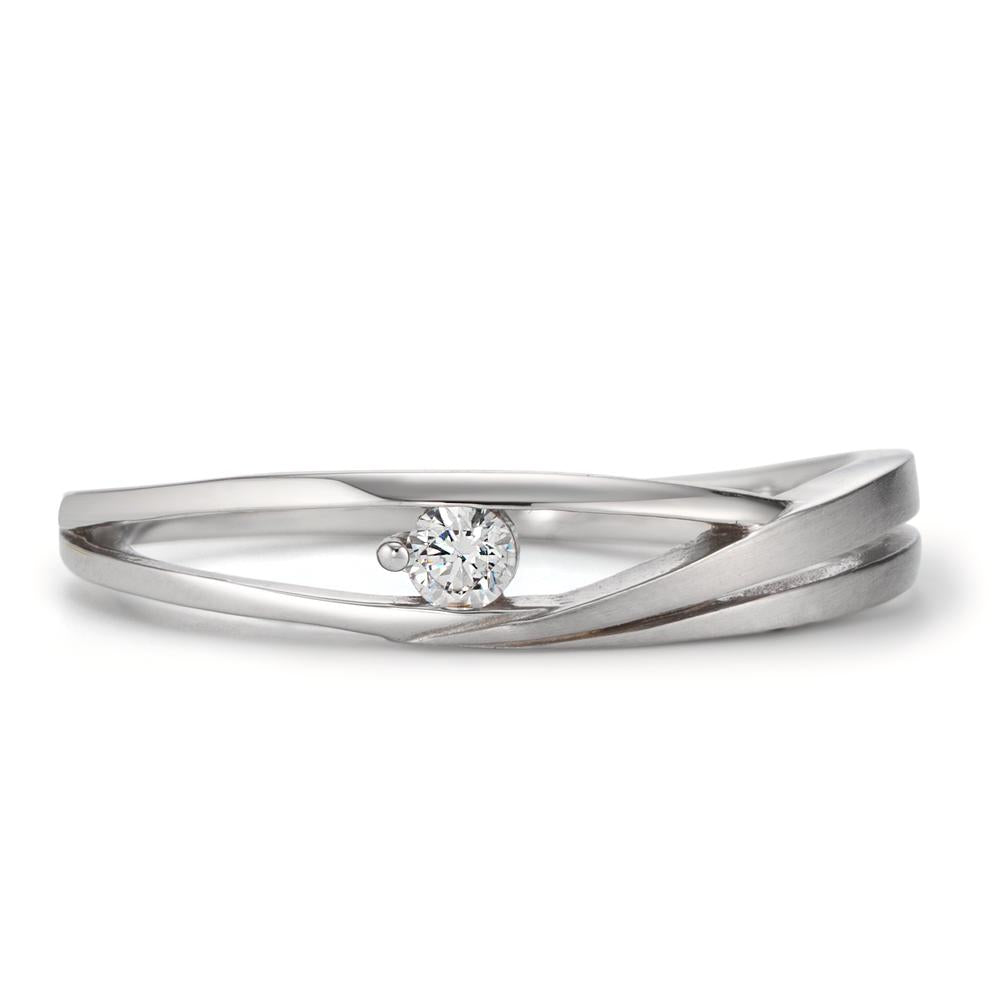 Ring 18k White Gold Zirconia