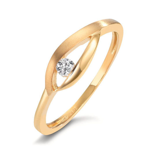 Ring 9k Yellow Gold Zirconia