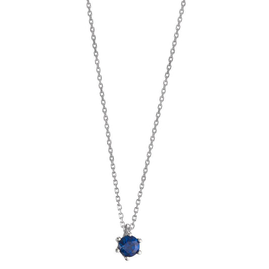 Necklace 18k White Gold Sapphire 40-42 cm Ø3.5 mm