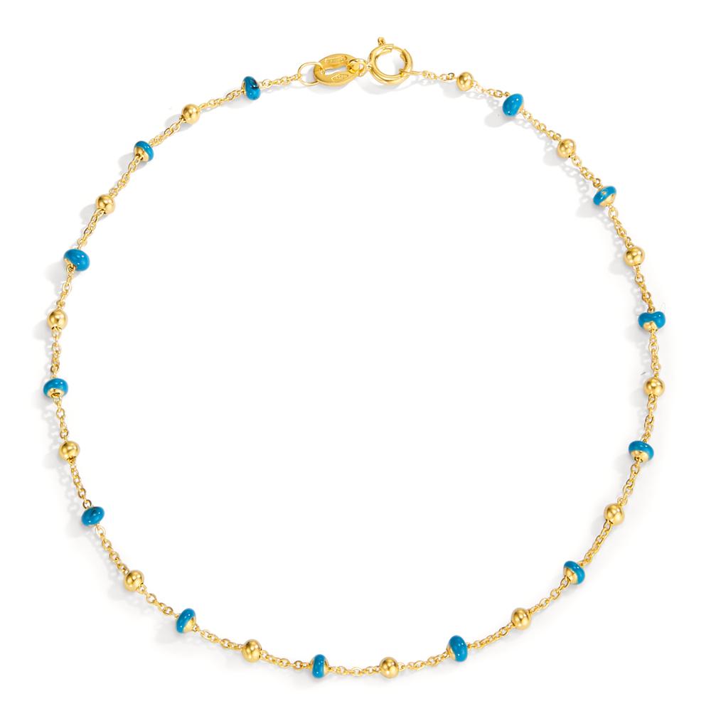 Bracelet 18k Yellow Gold Enameled 19 cm