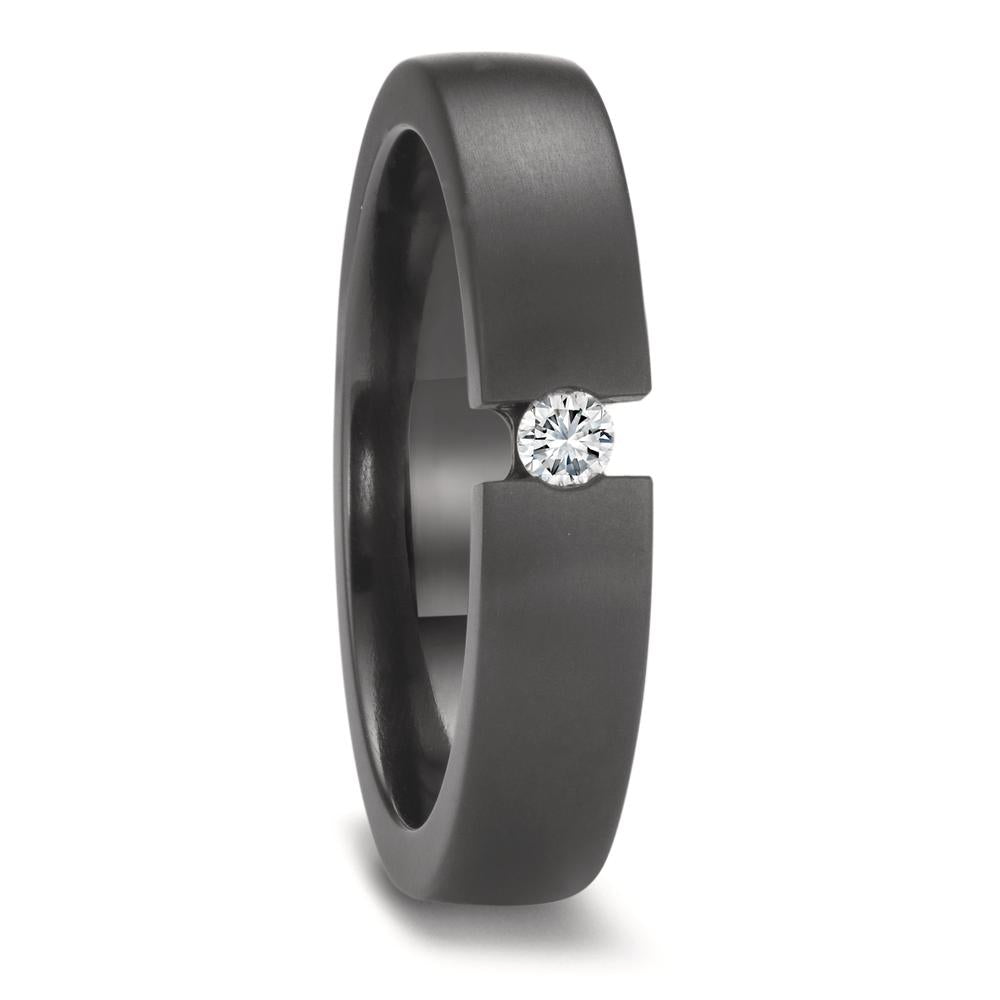 Wedding Ring Zirconium Diamond 0.08 ct, w-si