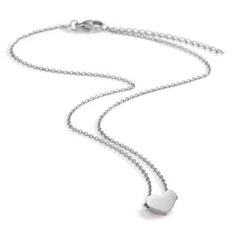 Necklace Stainless steel Heart 40-45 cm