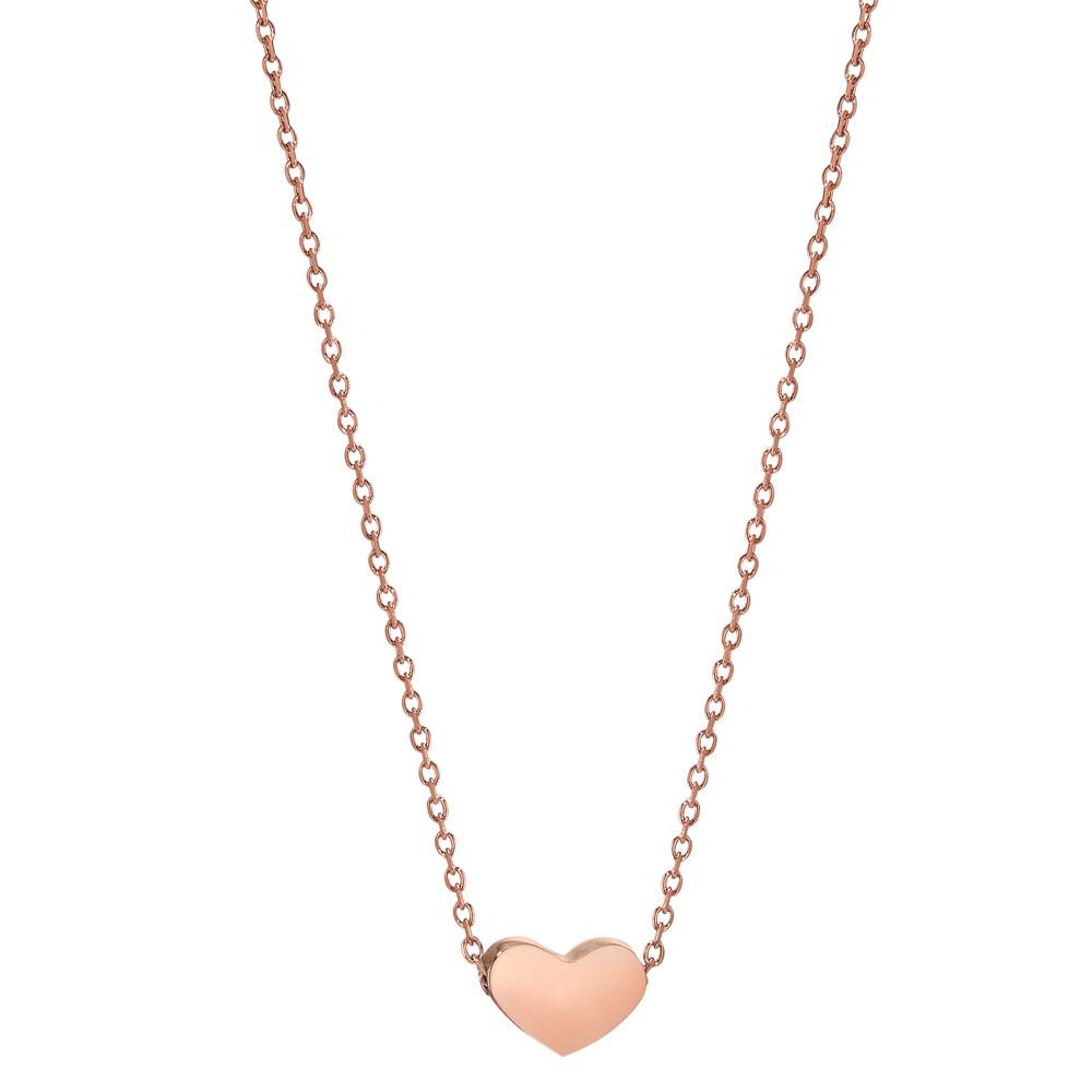 Necklace Stainless steel IP coated Heart 40-45 cm