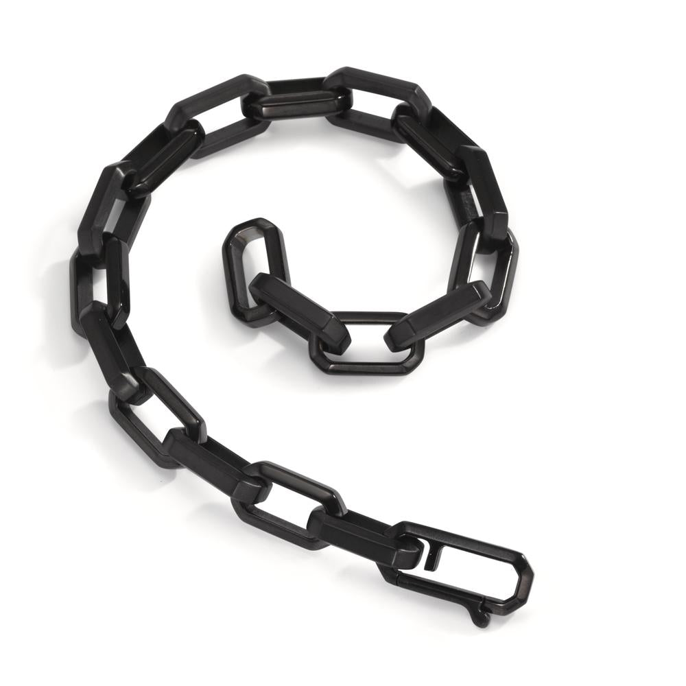 Bracelet Stainless steel Black IP coated 22 cm