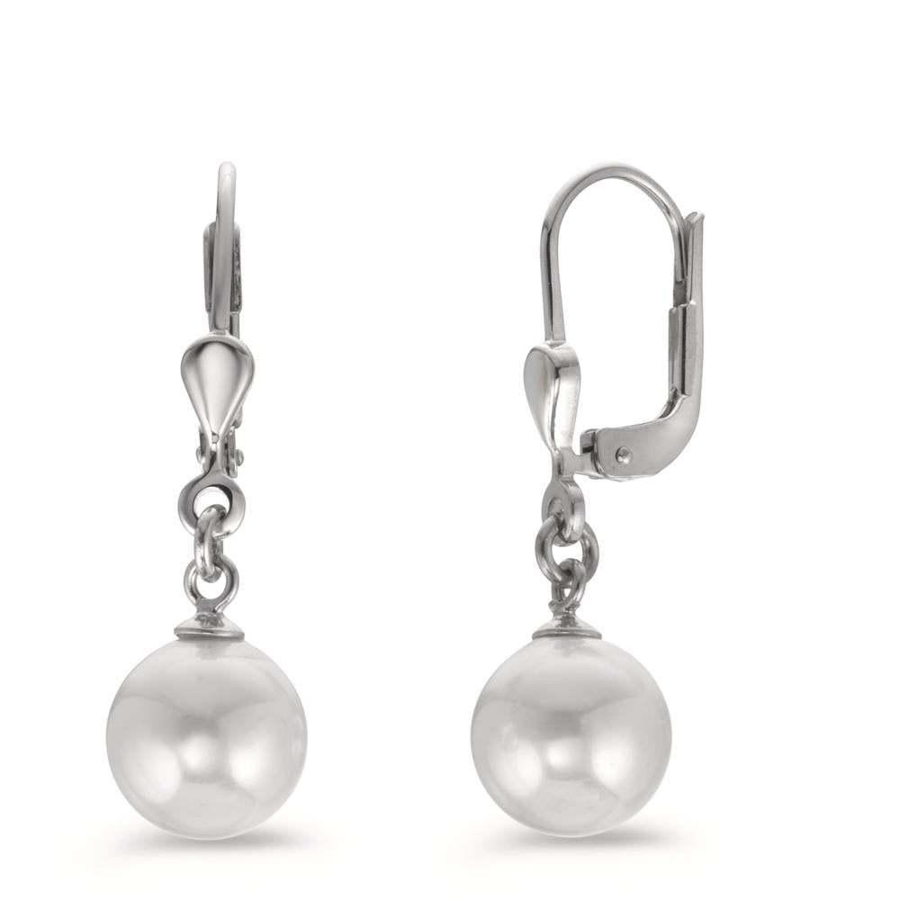 Drop Earrings Silver Rhodium plated Shell pearl