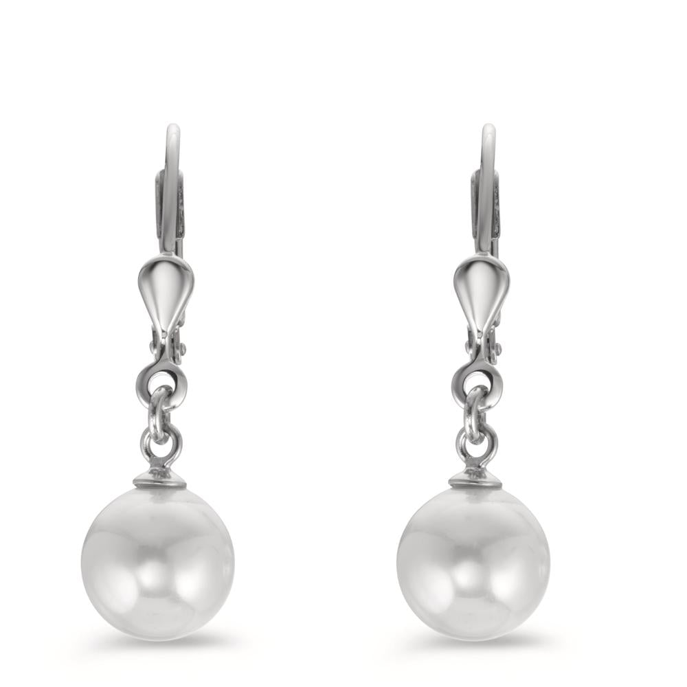 Drop Earrings Silver Rhodium plated Shell pearl