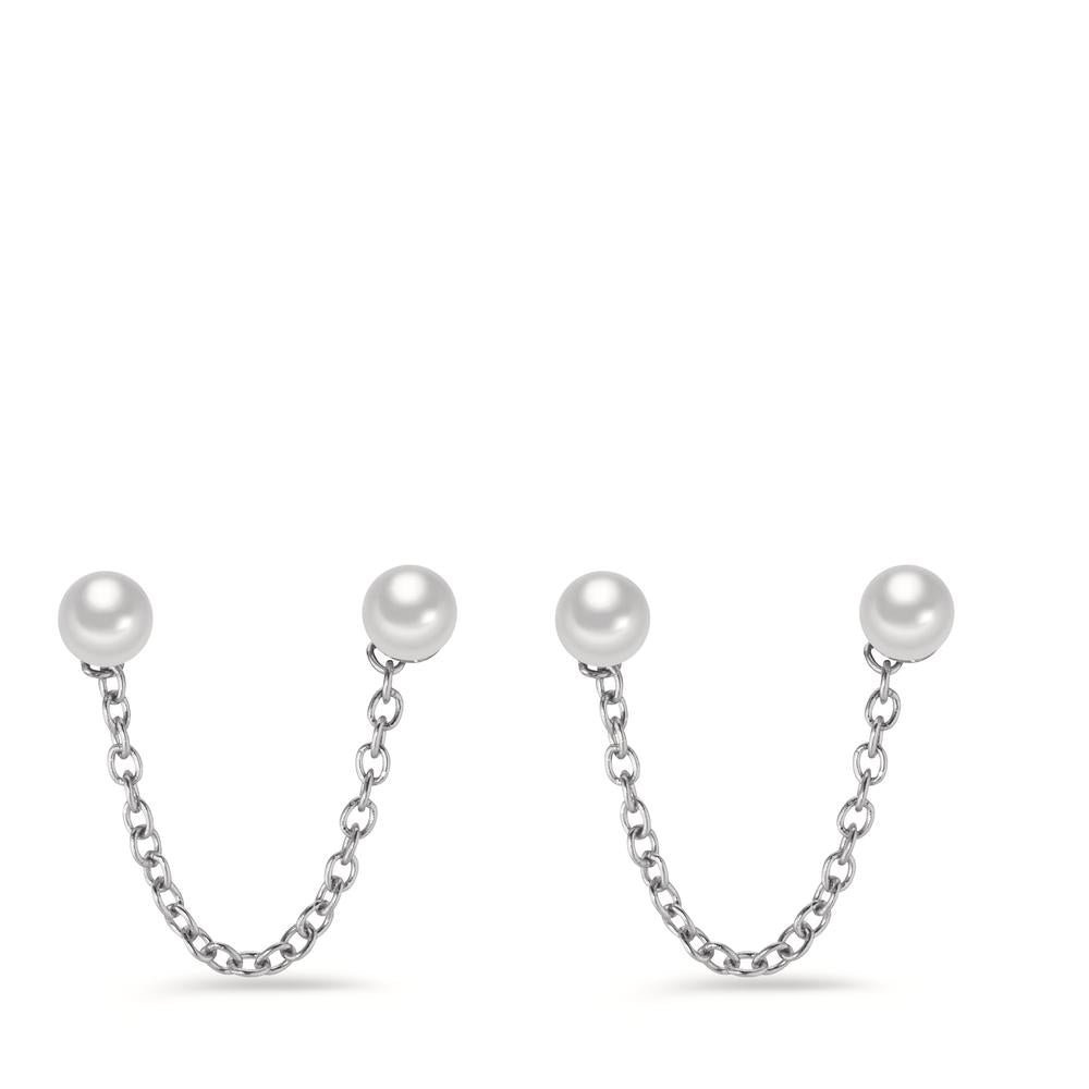 Drop Earrings Stainless steel Shining pearls