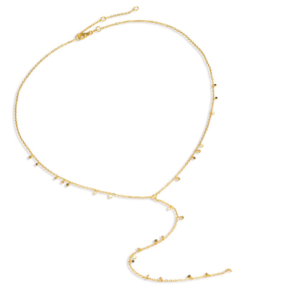 Necklace Silver Yellow Gold plated 46-51 cm