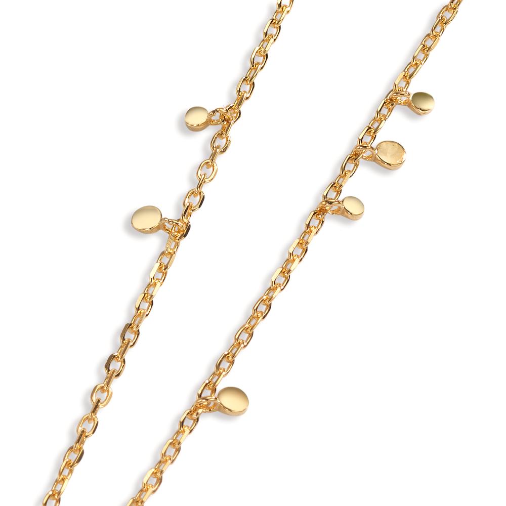 Necklace Silver Yellow Gold plated 46-51 cm