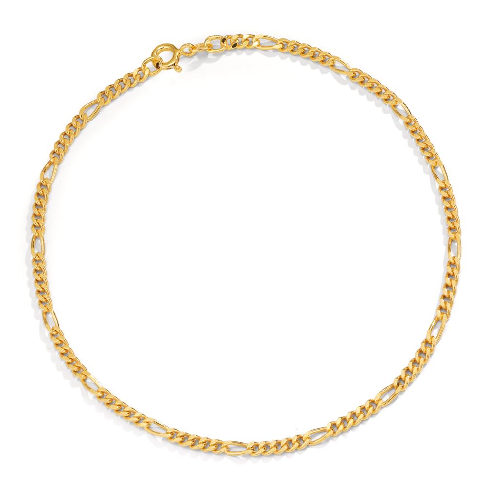 Anklet Silver Yellow Gold plated 26 cm