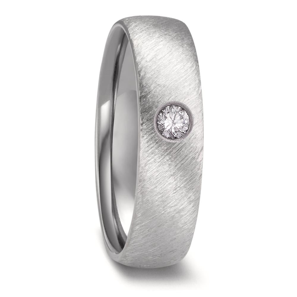 Wedding Ring Zirconium Diamond 0.05 ct, w-si