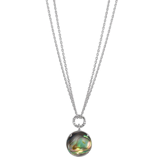 Necklace Silver Abalone Rhodium plated 36-40 cm Ø12.5 mm