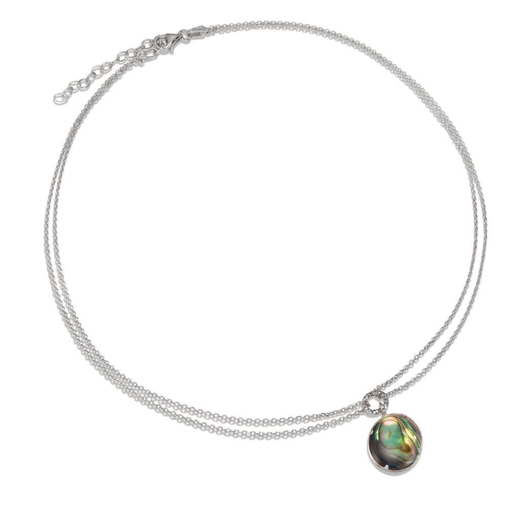 Necklace Silver Abalone Rhodium plated 36-40 cm Ø12.5 mm