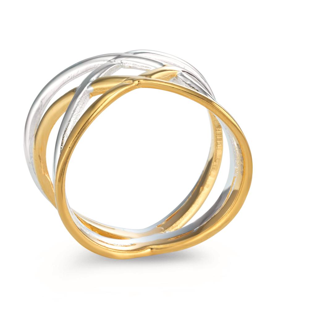 Ring Silver Yellow Bicolor