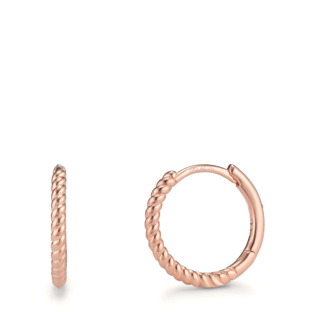 Hinged hoop Silver Rose Gold plated