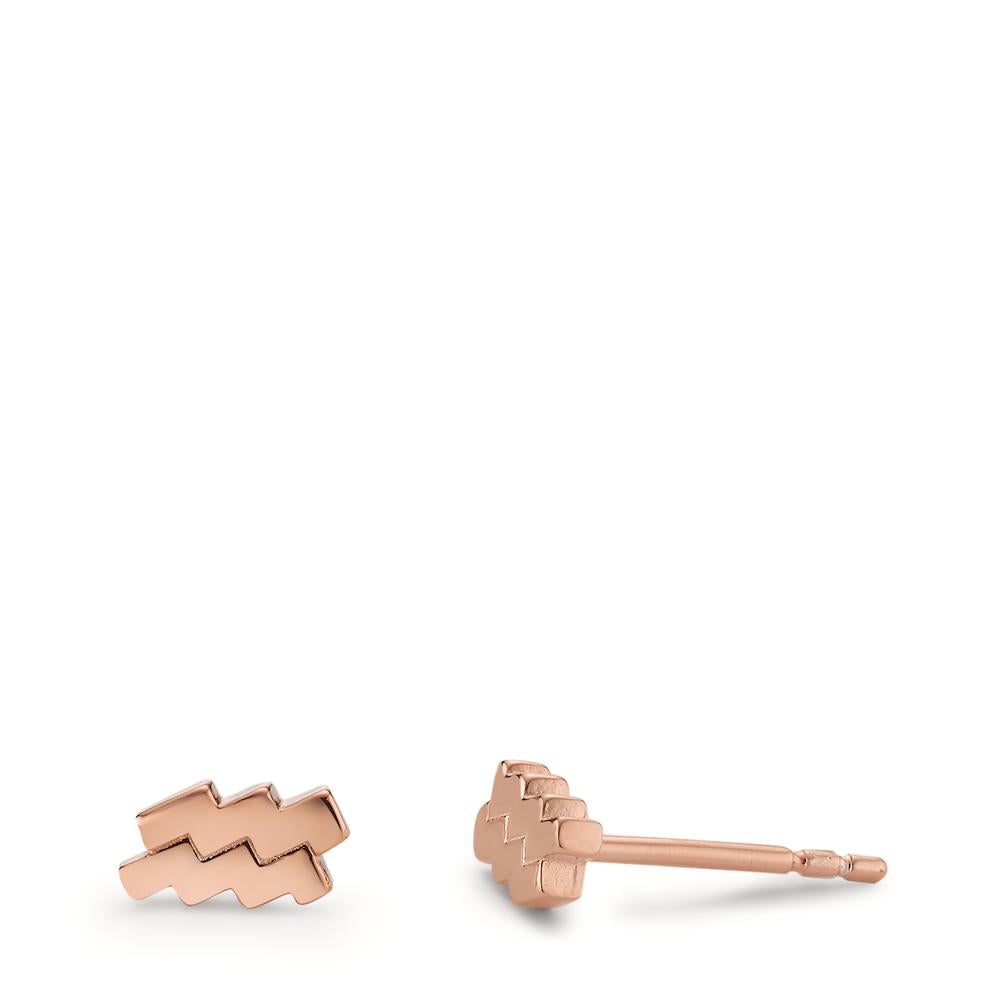 Stud earrings Silver Rose Gold plated