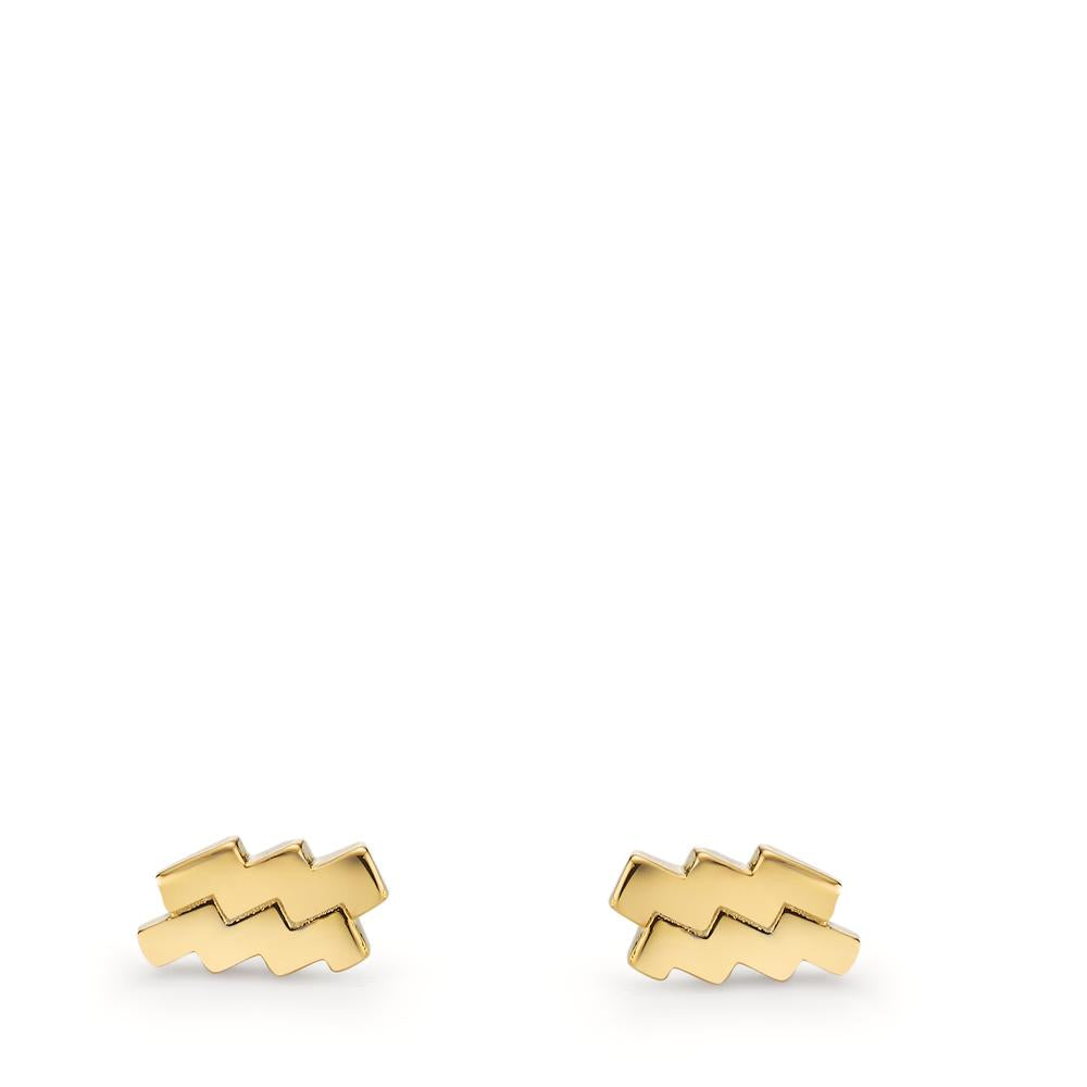 Stud earrings Silver Yellow Gold plated