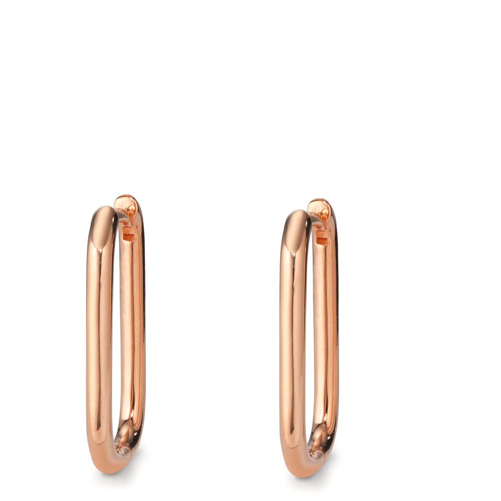 Hinged hoop Silver Rose Gold plated