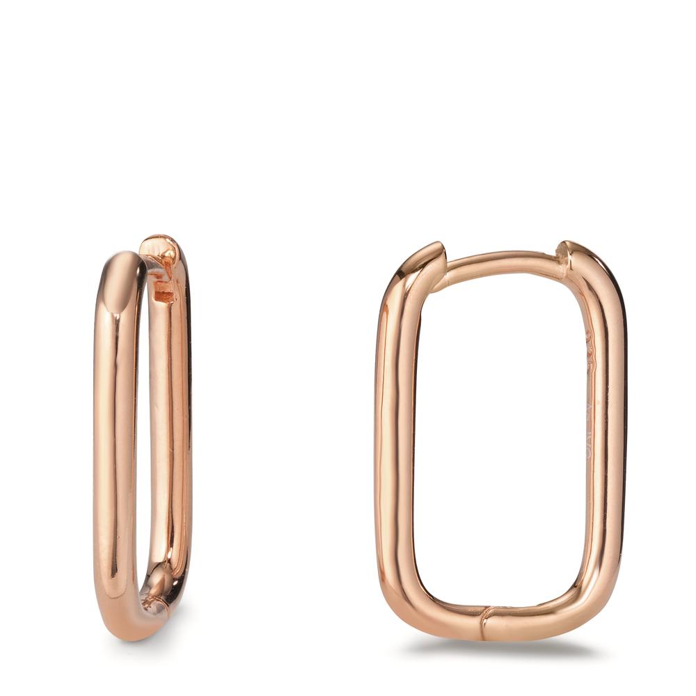 Hinged hoop Silver Rose Gold plated