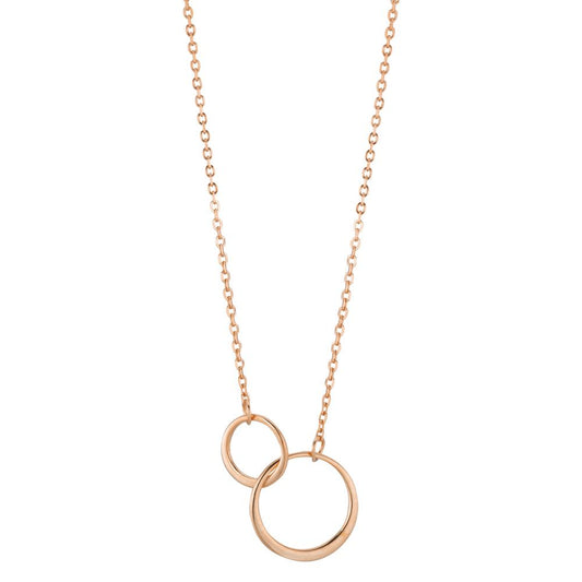 Necklace Silver Rose Gold plated 40-45 cm