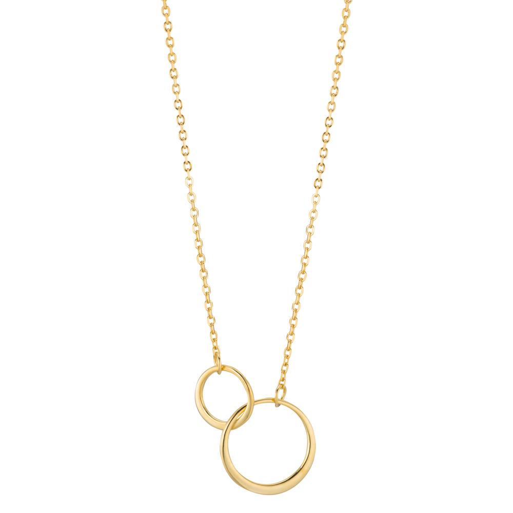 Necklace Silver Yellow Gold plated 40-45 cm