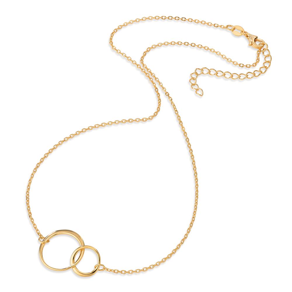 Necklace Silver Yellow Gold plated 40-45 cm