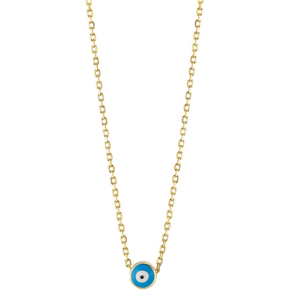 Necklace Silver Yellow Gold plated 40-45 cm